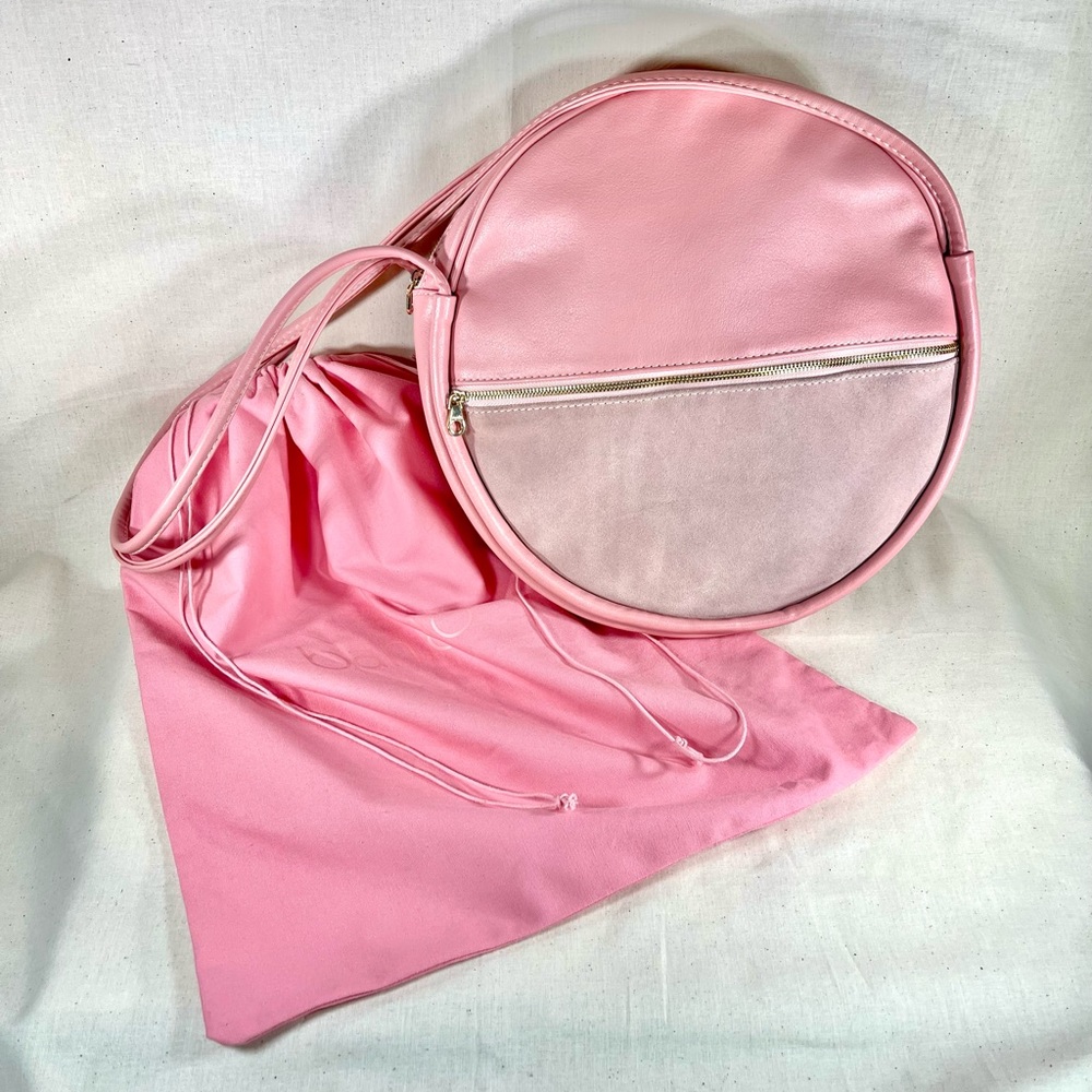Ban.do Amigo Circle Bag, Large Round Pink Crossbody Handbag Purse, New with Tags